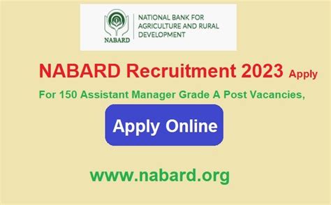 NABARD Recruitment 2024 Notification Out, Apply For 150 Assistant Manager Grade A Post Vacancies ...