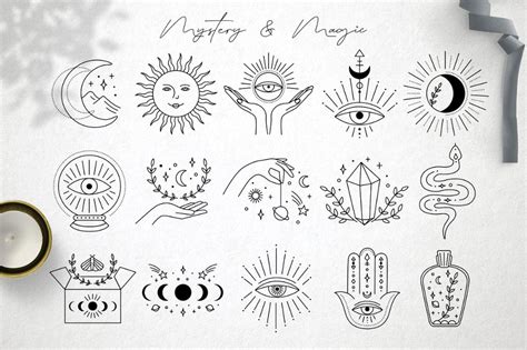 Magic Collection In 2020 Mystic Symbols Mystic Illustration Small