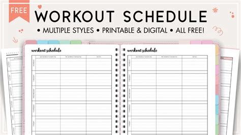 Free Blank Workout Schedule Template Eoua Blog