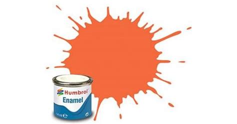 Humbrol 14ml No 1 Tinlet Enamel Paint 82 Orange Lining Matt • Price