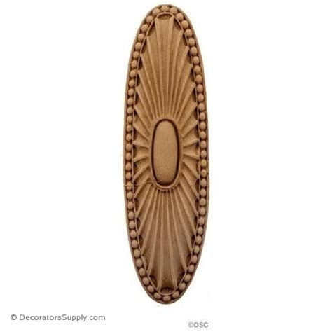 Rosette Oval Colonial 5 14h X 1 12w 316relief