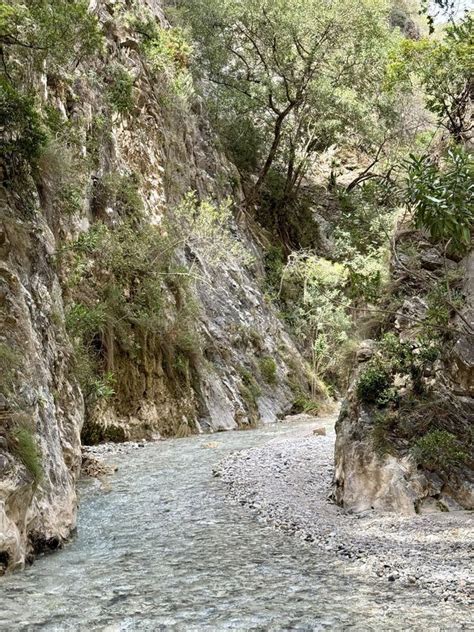 Rio Chillar Water Hiking Trail In Nerja Spain Stock Image Image Of