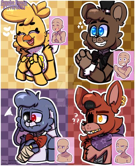 Fnaf 1 Gang Fnaf Au By Oakiebun On Deviantart