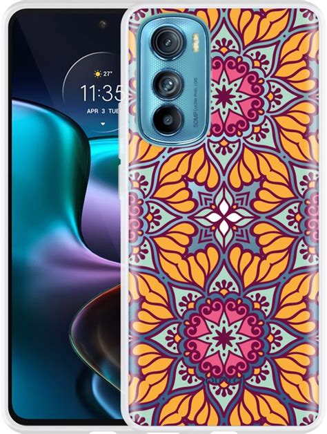 Cazy Hoesje Geschikt Voor Motorola Edge Sterbloem Mandala Bol