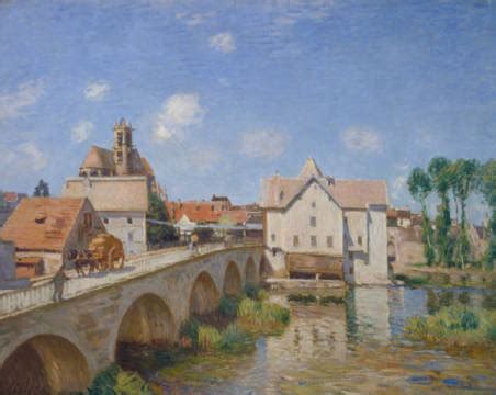 Alfred Sisley Brücke von Moret Kunstdruck Leinwandbild