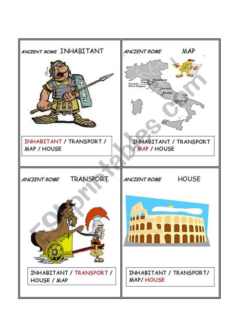 Ancient Civilizations Rome Set 2 5 Esl Worksheet By Laura Crespillo