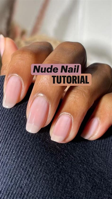 Nude Nail Tutorial In 2024 Nude Nails Simple Nails Nude Nails Tutorial