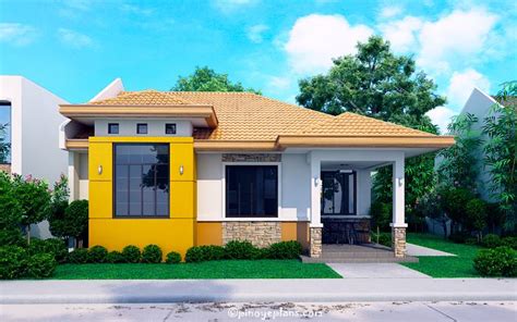 MyHousePlanShop: Modern Bungalow House Plan with 3D Floor Plans and ...