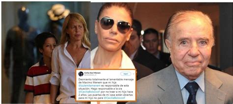 Carlos Menem Salió A Respaldar A Su Hija Zulemita Desmiento El Mensaje