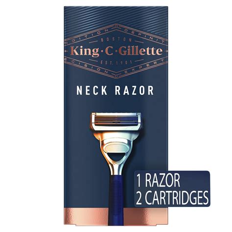 King C. Gillette, Neck Razor Blades +2 Count | Walmart Canada