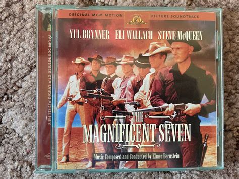 The Magnificent Seven (1960) by Elmer Bernstein (CD, Ryko 1998) Brynner ...