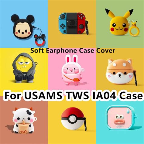 READY STOCK!For USAMS TWS IA04 Case Niche Cartoon Glasses Dog for USAMS ...