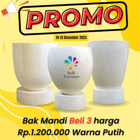 Jual Indi Terrazzo Bak Air Kamar Mandi Tipe Mini X Bak Mandi