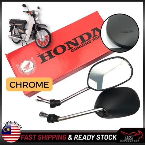 Ex Side Mirror Chrome Batang Silver Kaki Cermin Sisi Honda Ex Class