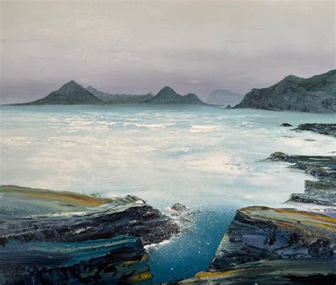 White Water at Elgol, Isle of Skye 35x30cm £850 – The Atelier Gallery