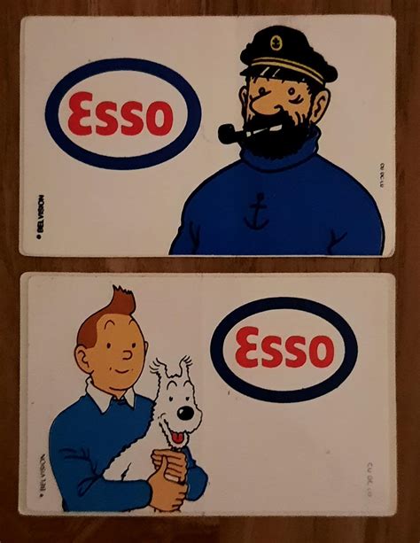 Sticker Kuifje Herg Esso Belvision Stickers Kuifje En