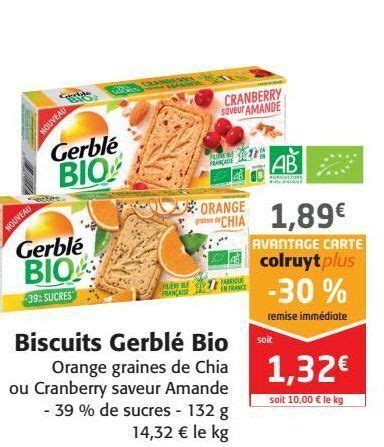 Promo Biscuits Gerbl Bio Chez Colruyt