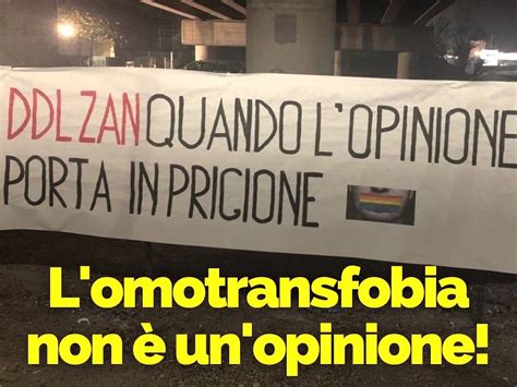Padova Striscione Contro Il DDL Zan Quando L Opinione Porta In Prigione Gay It