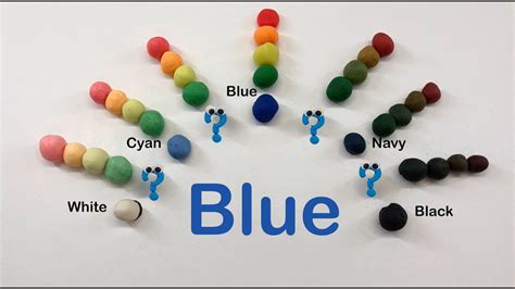 Play Doh Mixing Colors Blue YouTube