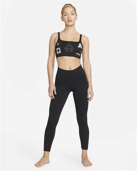 Nike Yoga Dri Fit Indy Womens Light Support Non Padded Graphic Sports Bra Nike Se