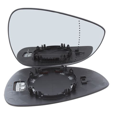 Ford B Max Fiesta Wing Mirror Glass Drivers Side Rh Heated Aspherical Chrome