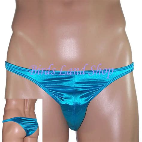 Mens Low Rise Tanga Bikini G Shiny Silky Satin Knit In G Strings