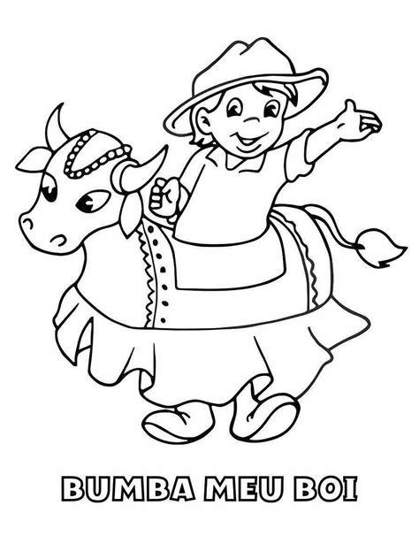 Bumba Meu Boi Para Colorir - Bumba meu boi para colorir