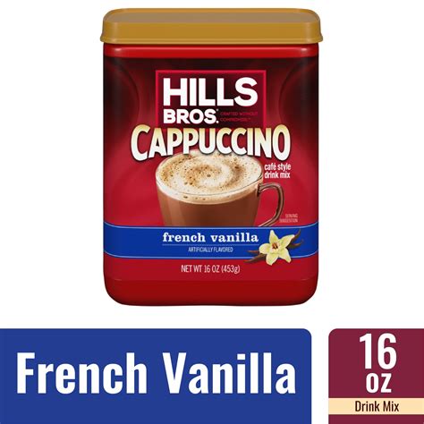 Hills Bros® Instant Cappuccino French Vanilla Coffee Mix 16 Oz