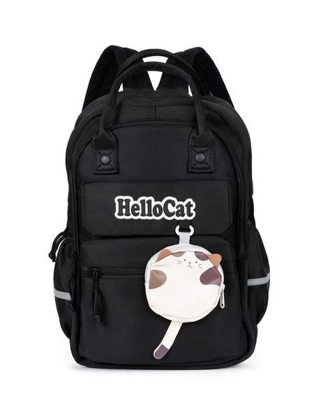 Рюкзак для девочки подростка с кошельком кошкой купить на OZON по ...