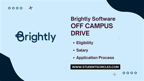 brightly software  campus drive  associate test engineer