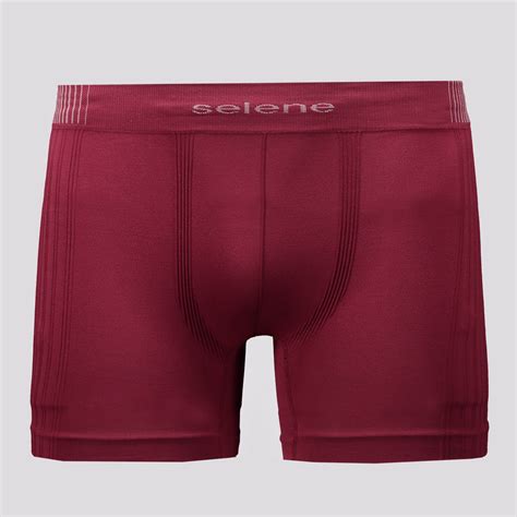 Kit De Cuecas Boxer Selene Seamless Preta E Bord Futfanatics