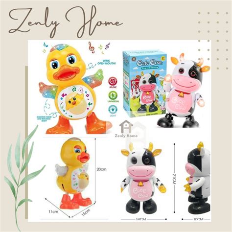 Jual Zen Mainan Dancing Duck Dancing Cow Mainan Robot Anak Bebek