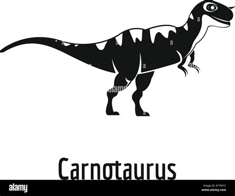 Carnotaurus Icon Simple Illustration Of Carnotaurus Vector Icon For Web Stock Vector Image