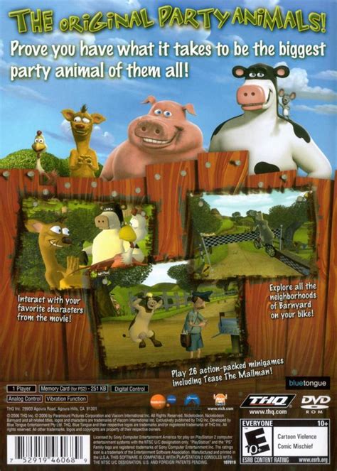 Barnyard Sony Playstation 2 Game