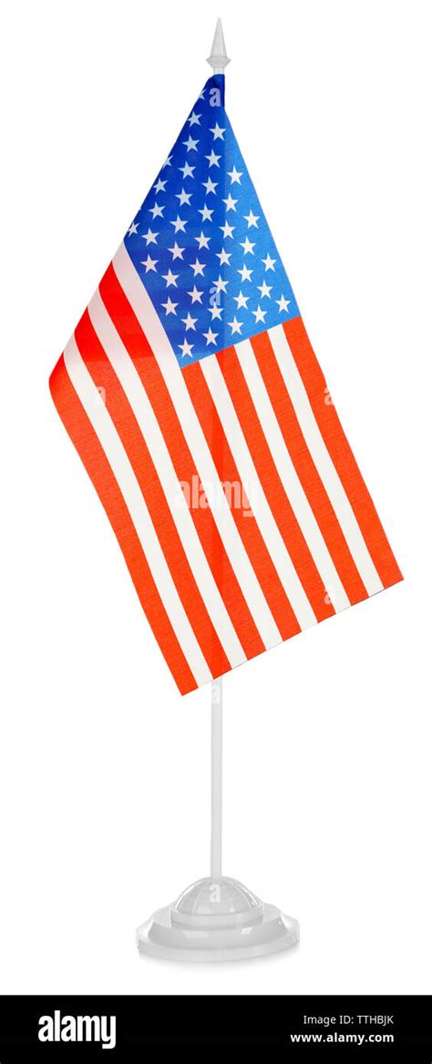 USA flag isolated on white background Stock Photo - Alamy