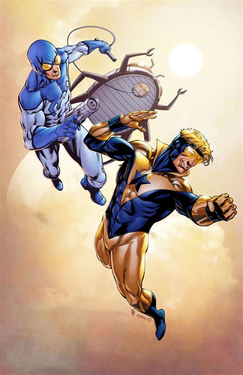 Comics Forever, Booster Gold & Blue Beetle // artwork by Robert...