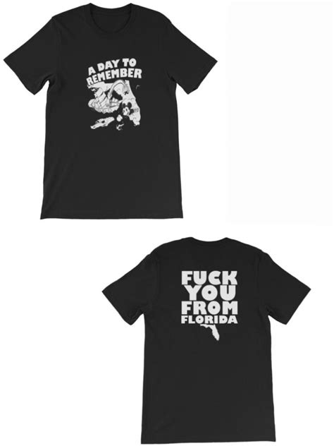 A Day To Remember Fuck You From Florida T Shirt Teenamycs