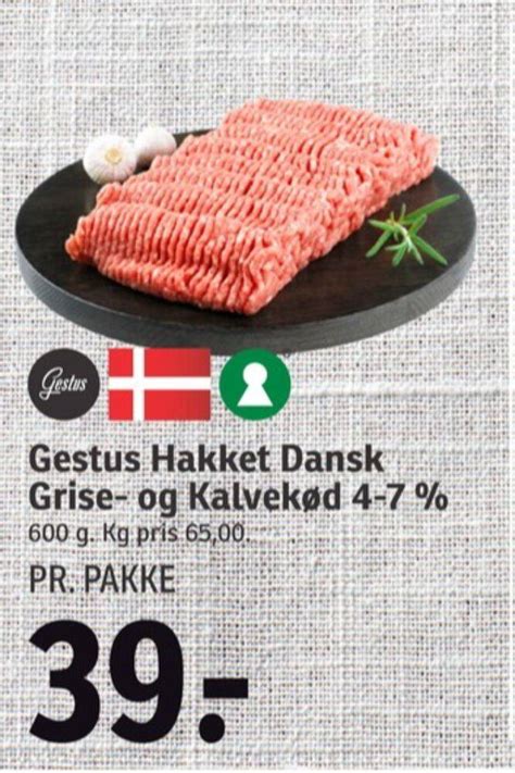 Gestus Hakket Kalv Og Grisek D Tilbud Hos Spar