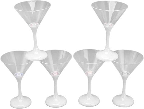 Amazon Oumefar Pcs Led Light Up Flashing Plastic Martini Glasses