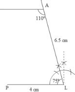 how to draw 110 degree angle with compass and scale - Maths - Practical ...