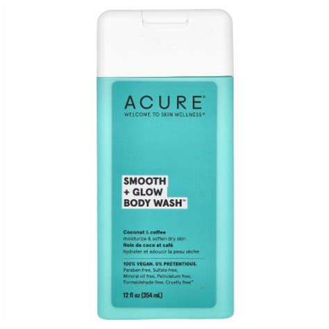 Acure Body Wash Smooth Glow Coconut And Coffee 12 Fl Oz 354 Ml 12