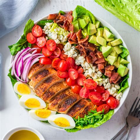 Classic Cobb Salad Traditional Recipe The Easy Way PLUS Dressing