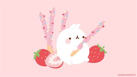 Molang Fresa Molang Wallpaper Molang Kawaii Wallpaper Images And