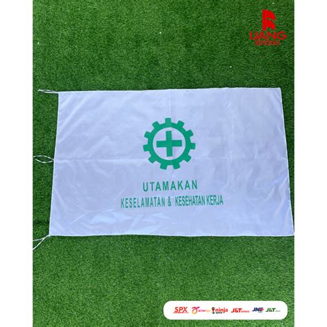 Jual Bendera K Kain Katun Safety Disnaker Kaiin Katun Shopee Indonesia