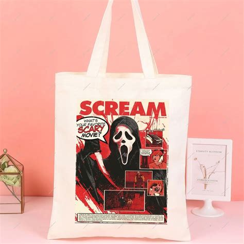 Ghostface Horror Tote Bag Ghostface Tote Bag Horror Movie Etsy