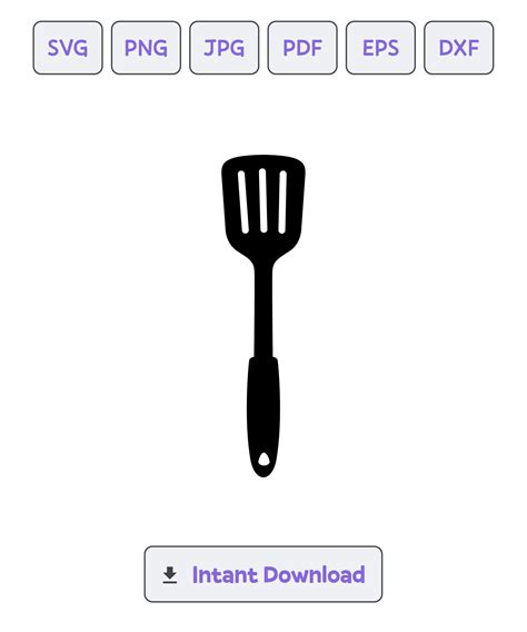 Spatula Svg Png Eps Dxf Cut Files Artofit