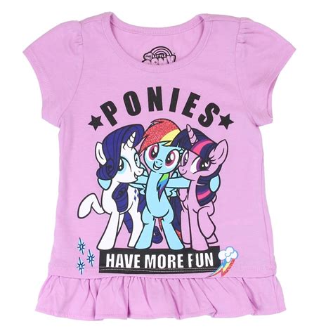 My Little Pony Ponies Have More Fun Lavander Toddler Shirt