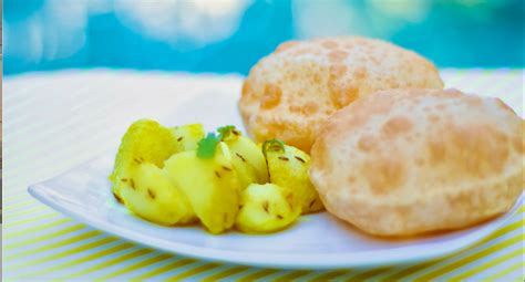 Poori Bhaji Recipe How To Make Poori Bhaji Aloo Bhaji Recipe