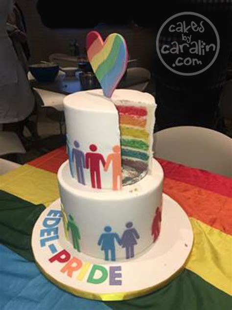 Rainbow Layered Pride Cake Cakes By Caralin