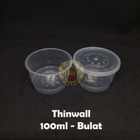 Jual Thinwall Persegi Panjang Bulat Ml Ml Ml Ml Ml